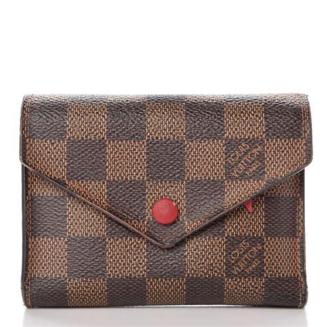 louis vuitton damier ebene victorine wallet red|louis vuitton artsy damier ebene.